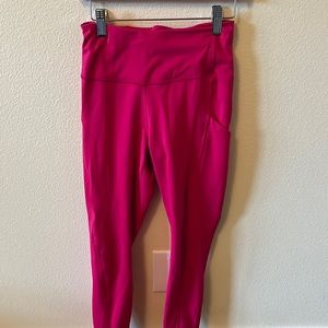 hot pink athleta leggings